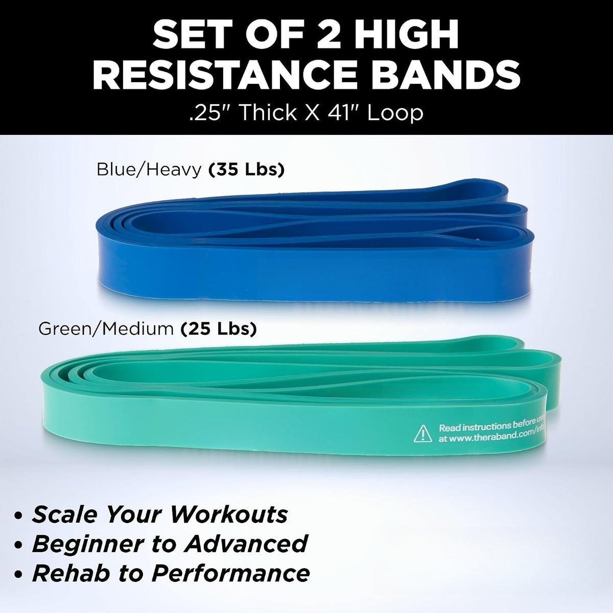 2‑Pack High Resistance Loop Bands