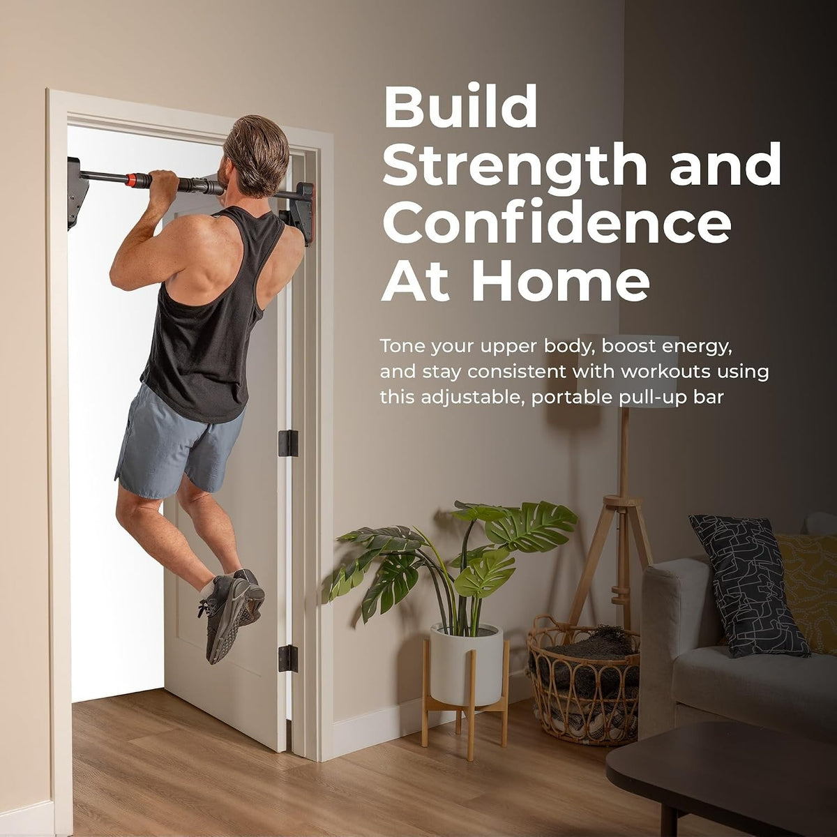 Health & Fitness Adjustable Doorway Pull‑Up Bar