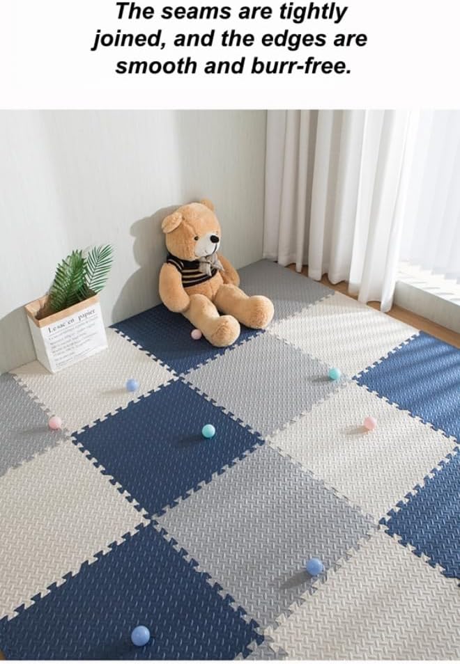 20‑Pack 12"×12" 0.4‑Inch Interlocking EVA Foam Carpet Tiles