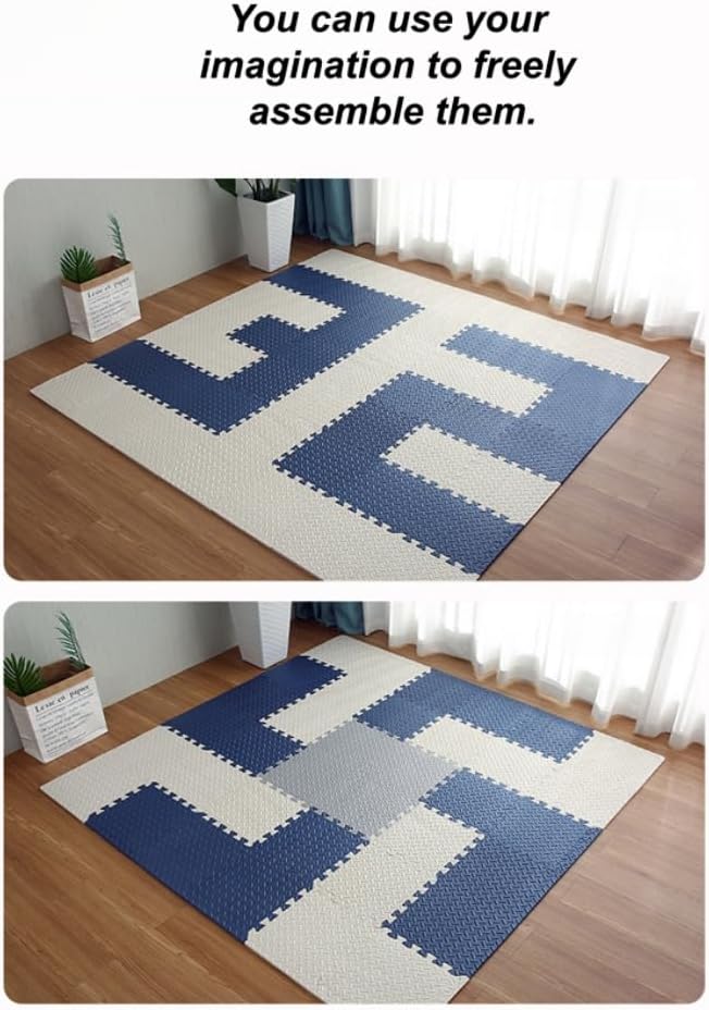 20‑Pack 12"×12" 0.4‑Inch Interlocking EVA Foam Carpet Tiles