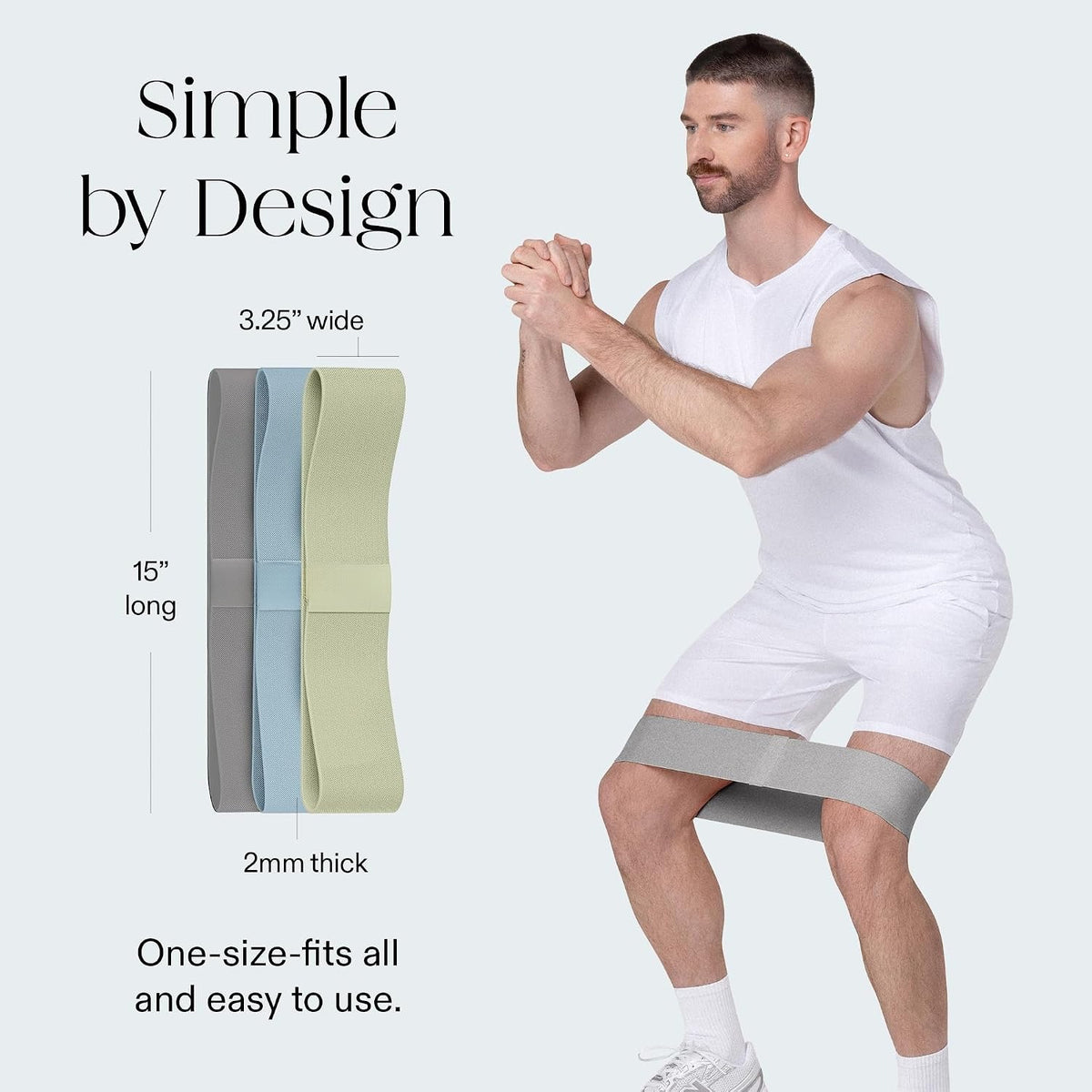 Bands Non‑Slip Fabric Resistance Bands