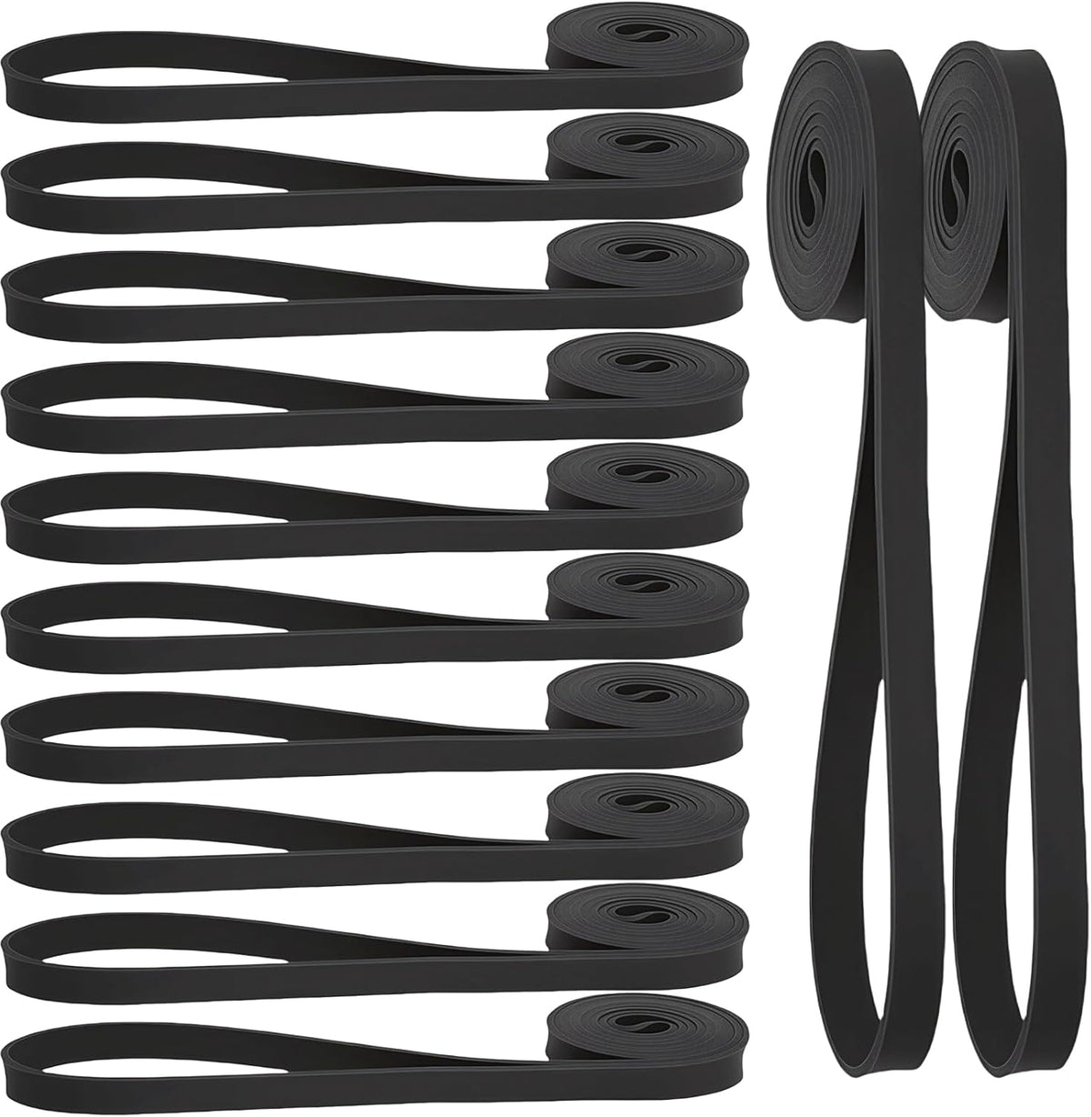 12‑Pack Pull‑Up Assist Loop Resistance Bands Set