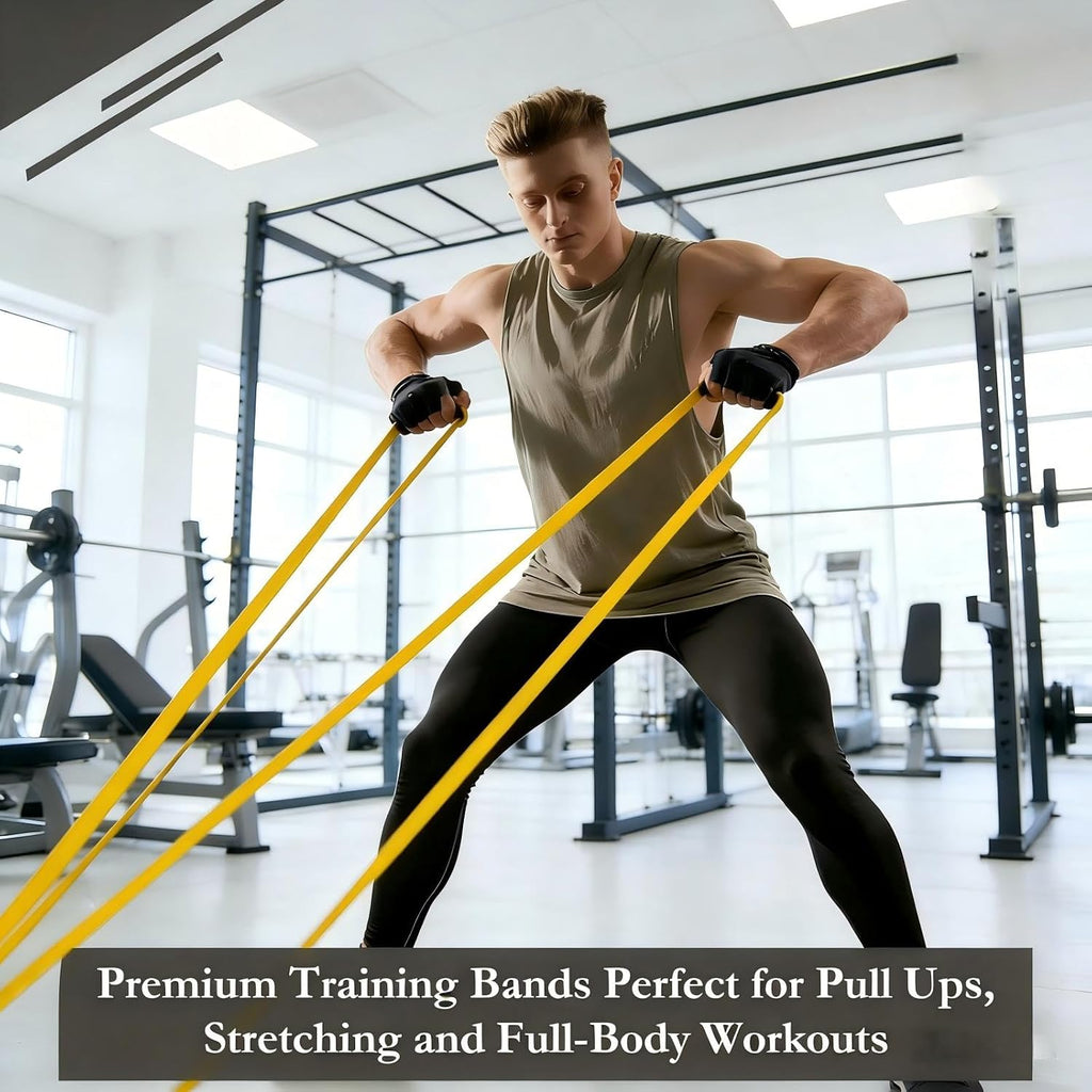 16‑Pack Home Gym Elastic Workout Resistance Bands Set