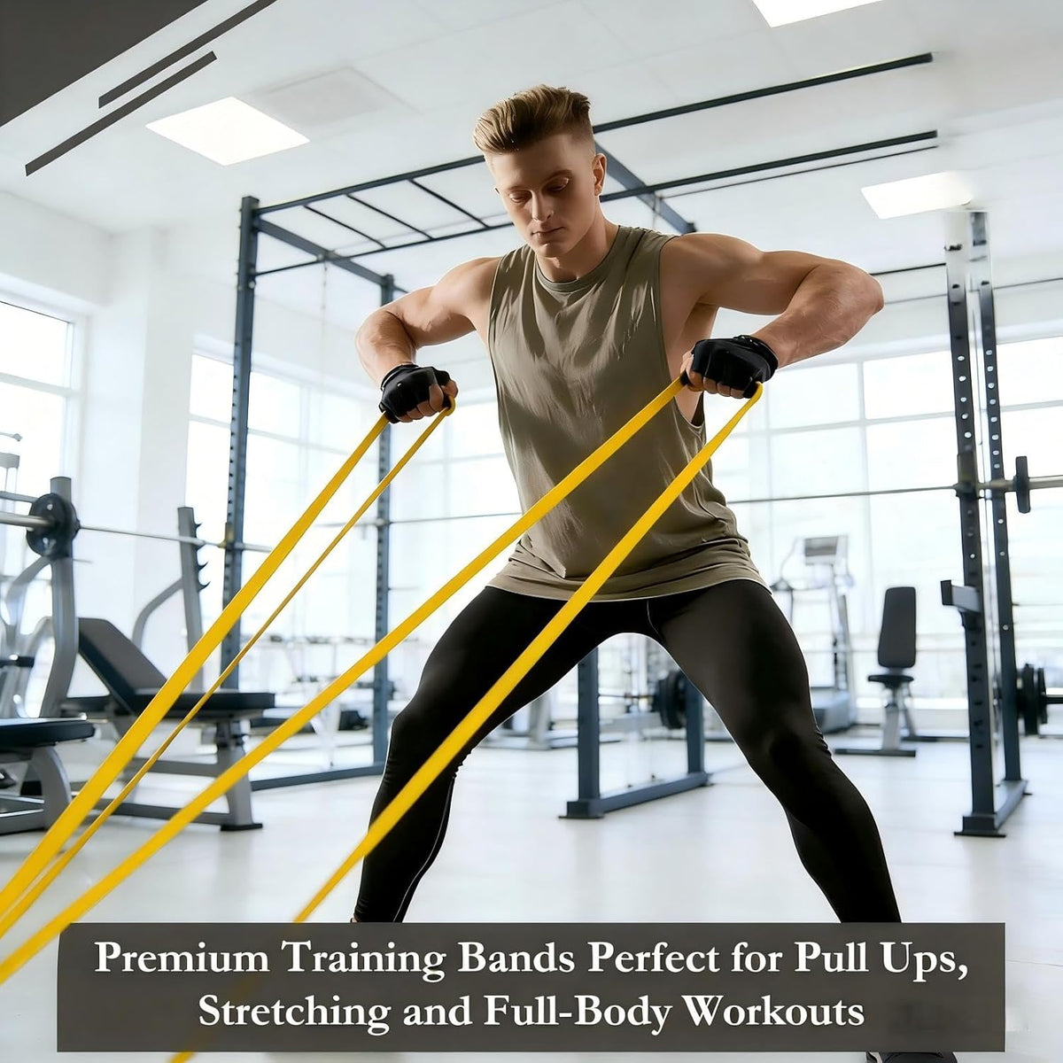16‑Pack Home Gym Elastic Workout Resistance Bands Set