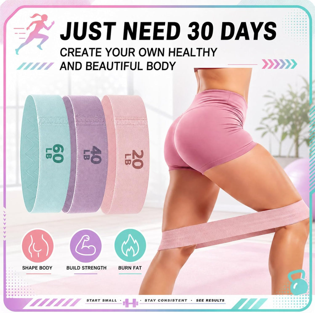 3‑Level Fabric Resistance Bands
