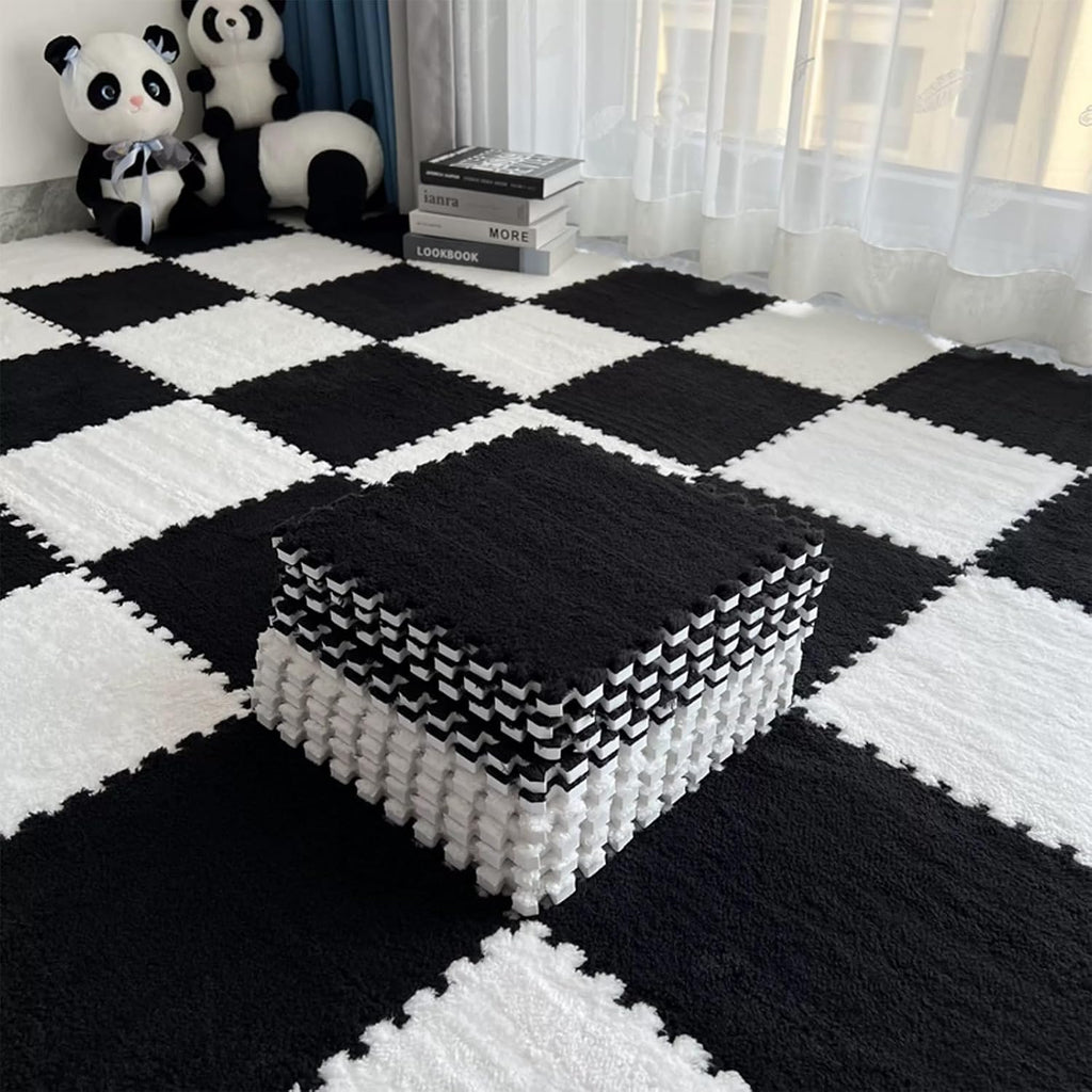 10‑Pack Interlocking Washable EVA Bedroom Floor Rugs