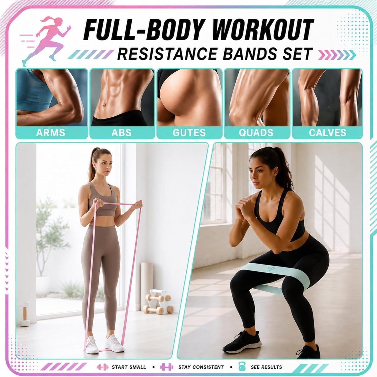 3‑Level Fabric Resistance Bands