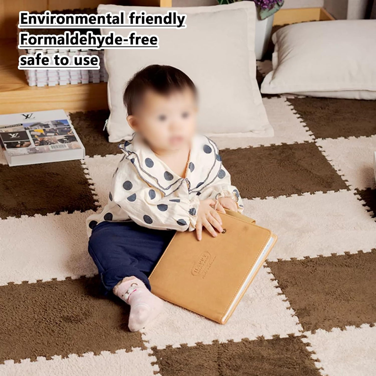 10‑Pack Interlocking Washable EVA Bedroom Floor Rugs