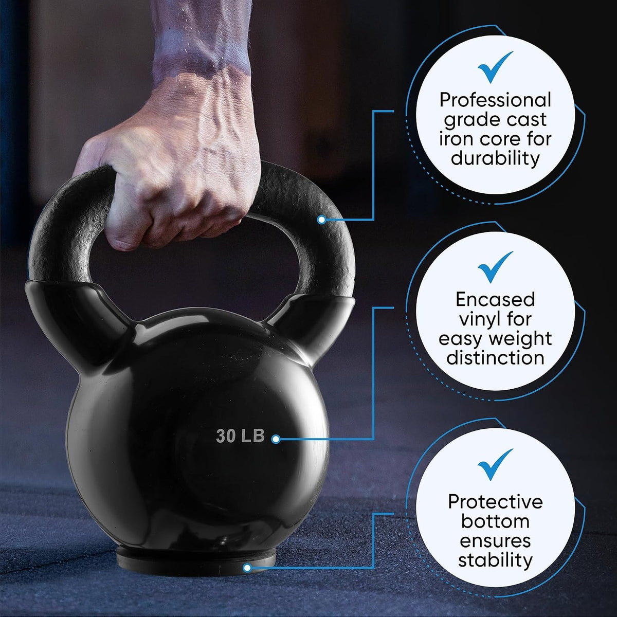 Grade Cast Iron Kettlebell Weight Set