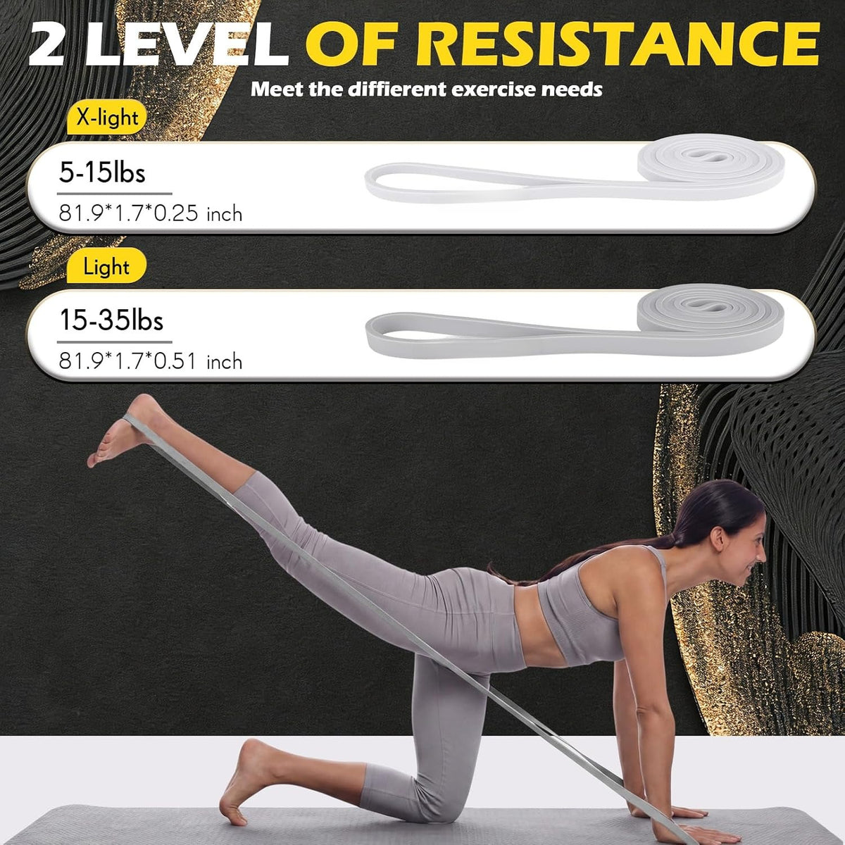 36‑Pack Loop Workout Resistance Bands