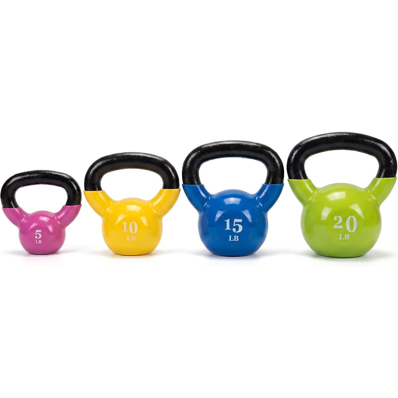 25‑Lbs Color Vinyl‑Coated Kettlebell