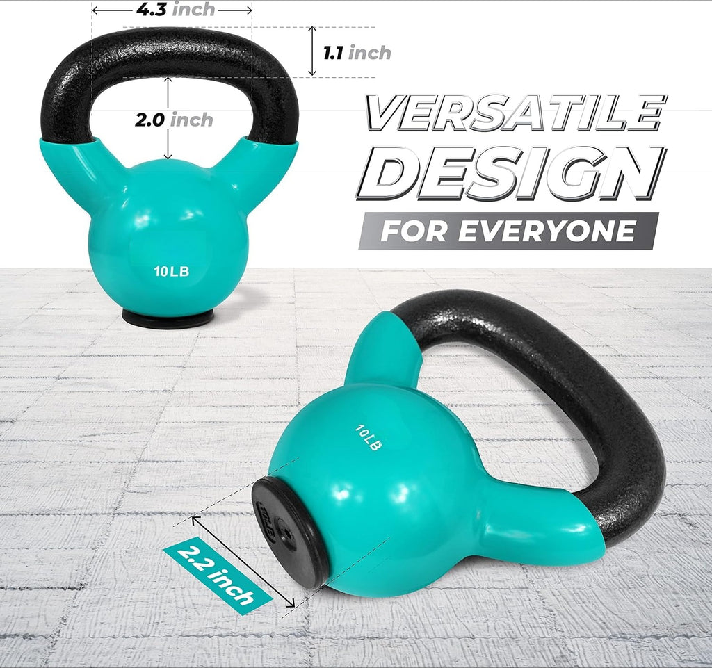 Rubber‑Base Kettlebell Weight Set